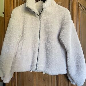 Lululemon Women's Cream and White Jacket, Small